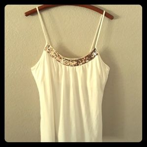 Gold embellished camisole
